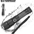 1000 Lumens Rechargeable Tactical Flashlight Water Resistant XHP50 Zoomable Super Bright Outdoor Torch Light With Power Display